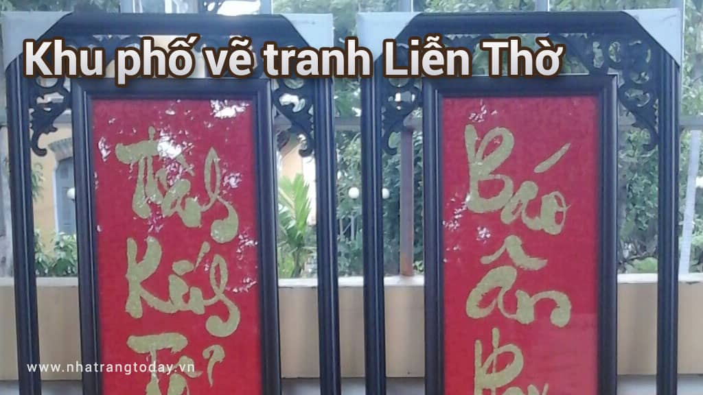 Phố vẽ tranh liễn thờ Nha Trang